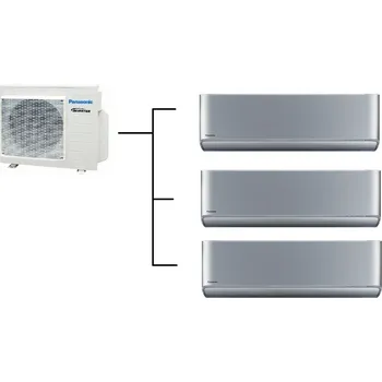 Vzduchotechnika Klimatizace Panasonic Etherea silver 1+3 (2kW + 2,5kW + 2,5kW) Multi-split R32 včetně montáže