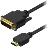 AlzaPower DVI-D to HDMI Single Link 1m černý