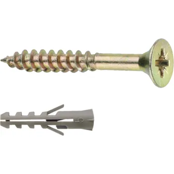 Hřebík CONNEX Sada univerzálních vrutů 6,0 × 80 mm PZ a hmoždinek, 25 kusů