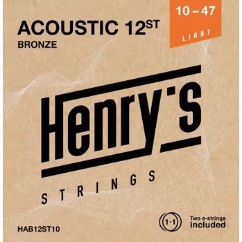 Struna pro hudební nástroj Henry's Strings 12ST Bronze 10 47