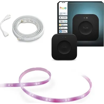 Osvětlení Philips Hue Bridge Pro + Philips Hue LightStrip Plus v4 + Philips Hue LightStrip Plus v4 extension
