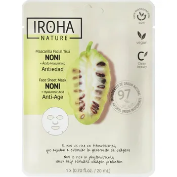 Pleťová maska IROHA NATURE Anti Age Noni 1 ks