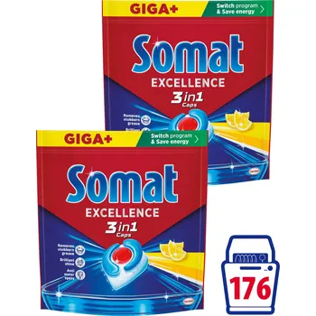 Drogerie SOMAT 3in1 Lemon 176 ks