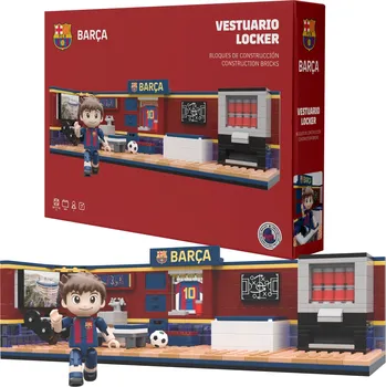 ostatní stavebnice Stavebnice Šatna fotbalového klubu FC Barcelona Neko, 440 dílů