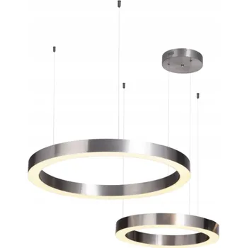 Závěsné svítidlo CIRCLE 40+60 LED nikl na 1 stropní desce
