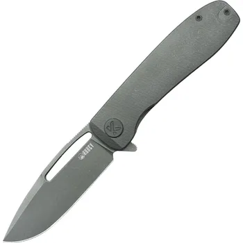 kapesní nůž KUBEY Supercell Darkwashed 14C28N Čepel Darkblast Titanový Linerlock KU353C