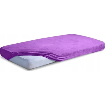 Prostěradlo Froté prostěradlo 120x200x20 s gumou, levandulové