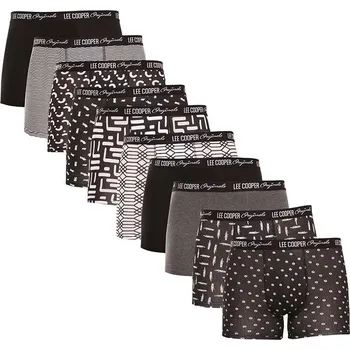 Boxerky Poškozený obal - 10PACK pánské boxerky Lee Cooper vícebarevné (LCUBOX10P0102-1440169) M Možnost vrácení zboží ZDARMA do 120 dnů!
