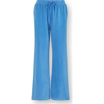 PIP Studio Britta dlouhé kalhoty Velvet modrá tmavá modrá: modrá, Velikost: S