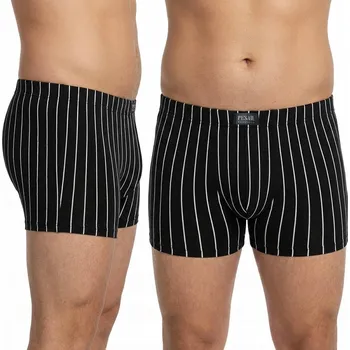 Trenýrky Pesail Pánské boxerky bavlna G55201 s proužkem Barva: Bílá, Velikost: XXL 3+1 ZDARMA (přidejte 4 ks do košíku)