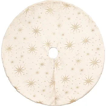 Vánoční dekorace Atmosphera Koberec pod vánoční stromeček se zlatými hvězdami 90 cm