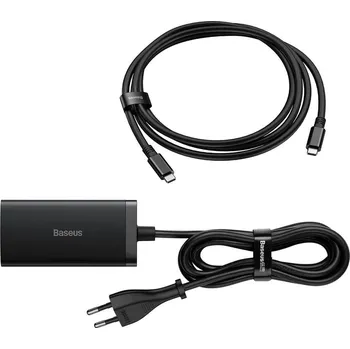 Baseus GaN5 Pro Desktop Fast Charger 1U+2C+HDMI 67W with 1.5m power cord EU Black (With Full Feature