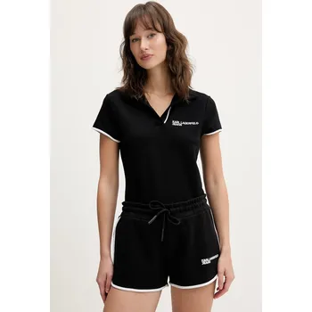 Pánské tričko Polo tričko Karl Lagerfeld Jeans B2W17066 černá 99X, vel. S