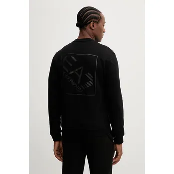Pánská mikina Bavlněná mikina EA7 Emporio Armani AF17787.7M001489 černá 99X, vel. XL