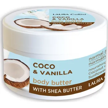 Laura Collini Tělové máslo kokos a vanilka 250 ml