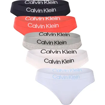 Dámské spodní prádlo 5PACK dámská tanga Calvin Klein vícebarevná (QD5331-3B0) XXL QD5331-3B0 Možnost vrácení zboží ZDARMA do 120 dnů!