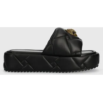 Dámské pantofle Kožené pantofle Kurt Geiger London Kensington Puff Flatform 2017800109.BLACK černá 99X, EUR 38