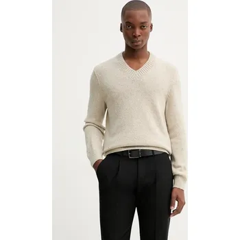 Dámský svetr Svetr s příměsí vlny Marc O'Polo 530512260178 béžová 02X, vel. XL