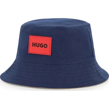 Klobouk Dětský oboustranný bavlněný klobouk HUGO G01166.58 námořnická modř 59X, vel. 58