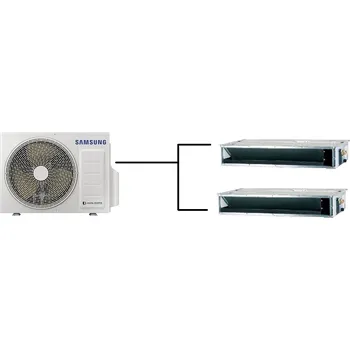 Klimatizace Kanálová Klimatizace Samsung 1+2 (2,6kW + 2,6kW) Multi-split R32 včetně montáže