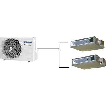 Klimatizace Kanálová Klimatizace Panasonic 1+2 (2kW + 2kW) Multi-split R32 včetně montáže
