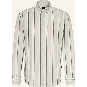 Pánská košile Boss Pánská Košile Ricoplus Regular Fit, bílá / tmavě šedá /...