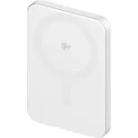 AlzaPower Qi2 Ultra Slim 5000mAh Compatible with MagSafe PD (20W) bílá