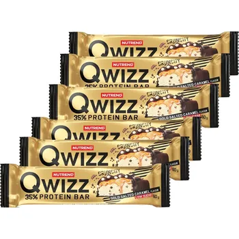 Nutrend QWIZZ Protein Bar, 6 x 60 g, slaný karamel