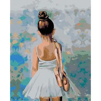 Dětské zboží Diamondi - MALÁ BALETKA, 40x50 cm, vypnuté plátno na rám