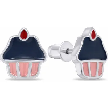 Oblečení a móda Brilio Silver Stříbrné náušnice Dortík EA1085W (Ag925/1000, 1,8 g)