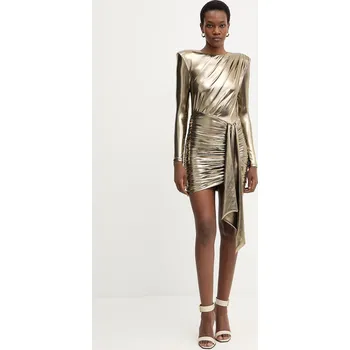 Dámské šaty Šaty Retrofete Tessy R.HL26.12175.17 zlatá GLD, vel. XS
