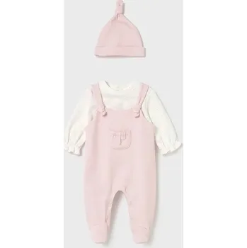 Dupačky Dupačky a kojenecká čepička Mayoral Newborn 2602.2B.Newborn.9BYA růžová 30X, vel. 86