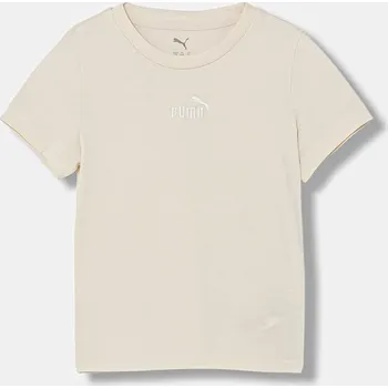 Chlapecké tričko Dětské bavlněné tričko Puma ESS Small No.1 Logo 692975 béžová 01X, vel. 152