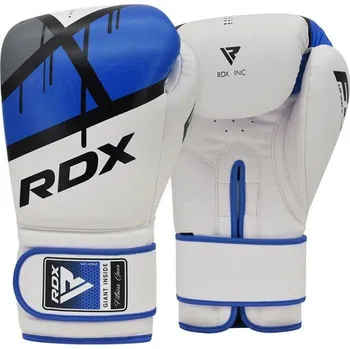 Boxerské rukavice RDX Boxerské rukavice F7 Ego modré 16 oz 16 oz + DÁREK