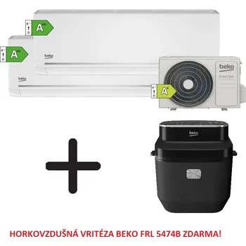 Klimatizace Klimatizace Beko Evolutio 1+2 ( 2,6kW + 3,5kW) Multi-split R32 včetně montáže + dárek zdarma