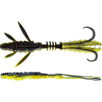 Umělá nástraha Westin Crecraw Ripplr Creaturebait 9,5 cm 4 g / 4 ks Barva: Black/Chartreuse
