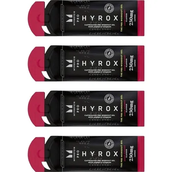 Anabolizér MyProtein Hyrox the Pre Workout Gel 4 x 48 g višeň