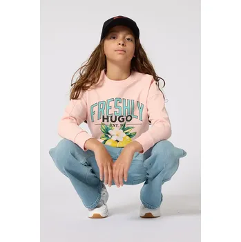 Chlapecká mikina Dětská mikina HUGO G01044.156.162 oranžová 24X, vel. 162