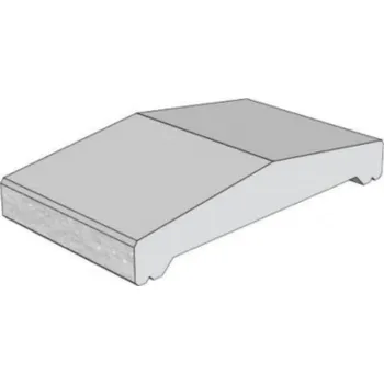 Příslušenství pro plot CS-BETON Plotová stříška CSBlok štípaná 40 hnědá