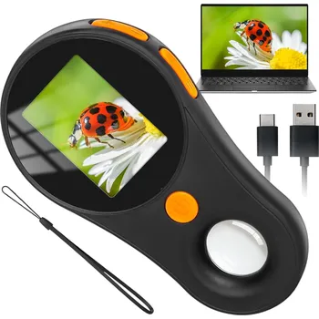 Mikroskop MIKROSKOP DIGITÁLNÍ MIKROSKOP PRO DĚTI KAPESNÍ PŘENOSNÝ EDUKAČNÍ S PŘIBLÍŽENÍM