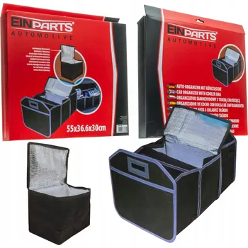 Organizér do auta ORGANIZÉR DO KUFRU AUTA S TERMO TAŠKOU ČERNÝ 58 x 36,6 x 30 cm