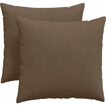 Polštář Pohovkové polštáře 2 pcs Hnědá 45 x 45 cm textil