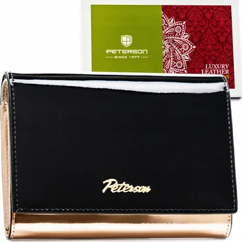 Peněženka Peterson dámská peněženka z pravé kůže, černá
