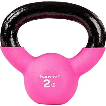 MOVIT Kettlebell činka, růžová, 2 kg