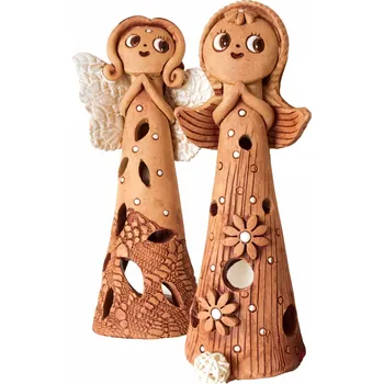 Svícen Bureš svícen Anděl keramický 27 cm