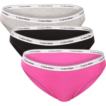 Kalhotky 3PACK dámské kalhotky Calvin Klein vícebarevné (QD5207-FQN) XL QD5207-FQN Možnost vrácení zboží ZDARMA do 120 dnů!