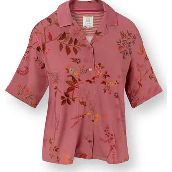 Dámské oblečení PIP Studio Flora top Bodhi Flower na knoflíky krátký rukáv Velikost: M