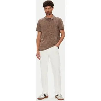 Pánská košile Michael Kors Polokošile CS550V85KS Hnědá Regular Fit M