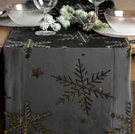 VÁNOČNÍ ŠTOLA 20B 40X140CM ČERNÁ