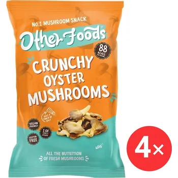 Chips Other foods Křupavé houbové chipsy z hlívy ústřičné 4 x 40 g